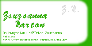 zsuzsanna marton business card